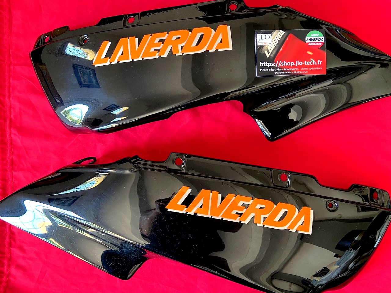 Caches latéraux noirs pour Laverda 750 S Zane Zane Laverda 750 S